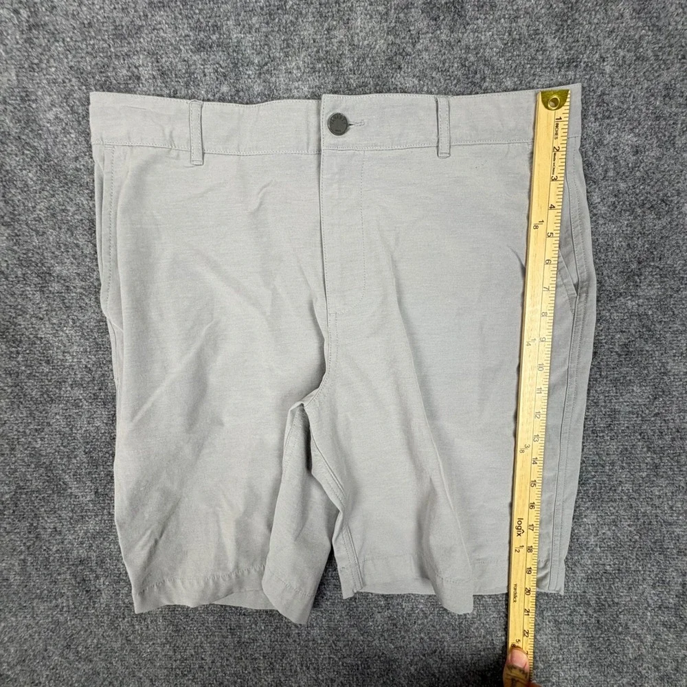 Faherty All Day Shorts Mens 33 Light Grey Hybrid Performance Stretch MSC0012
